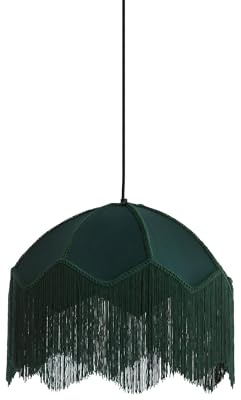 Light & Living Hängeleuchte Malacia - Dunkelgrün - Ø40cm | Rund - Modern - Kunststoff - Hängelampe & Pendellampe - Lampe Wohnzimmer & Schlafzimmer - Pendelleuchte Esstisch