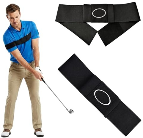 DXPETA TRS Slider Golf Aid, Swing Correction Training Aid for Golf Practice, Adjustable Arm Band for Swing Synchronisation, Golf Training Equipment for Driving Range and Home Use