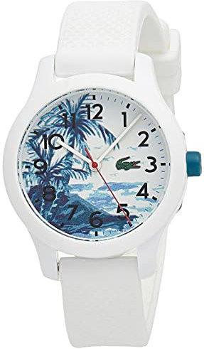 Lacoste Analog Quarzuhr für Kinder mit Weisses Silikonarmband - 2030017