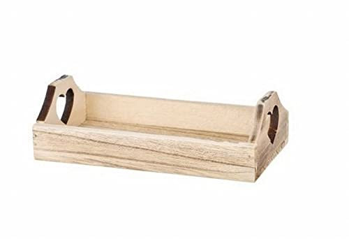 Haus und Menage Tablett Holz Vintage Qibao (Maße: 19 x 10 cm)