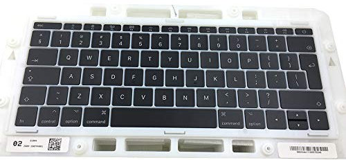 OLVINS Clé de Rechange pour Capuchon UK Keycaps QWERTY pour MacBook Pro Retina 13 A1708 UK