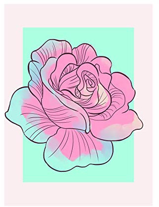 Disney Wandbild von Komar | Cinderella Rose | Kinderzimmer, Babyzimmer, Dekoration, Kunstdruck | Größe 30x40cm (Breite x Höhe) | ohne Rahmen | WB019-30x40