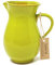 Verano Spanish Ceramics Selena Glaze Hand Dipped Terracotta Serving Jug - 19cm 1L Lime Green
