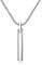 COAI Simple Bar Necklace Tungsten Steel Necklace for Men, Snake Chain Silver Necklace for Men 50cm