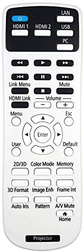AuKing - Mando a distancia para proyector Epson EH-TW5400 EH-TW5600 EH-TW5650 H850B H850C H851A H851B H851C H852A H852B H852C Home Cine 2100 Home Cinema 2150