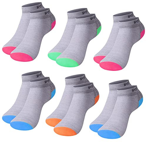 L&K-II 12 Paar Baumwolle Damen Sneaker Socken Füßlinge 2035 39/42