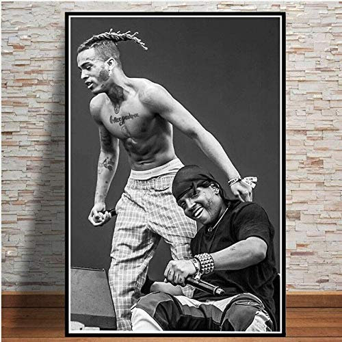 panggedeshoop Skimaske The Slump Xxxtentacion Gott Hip Hop Rap Musik Stars Poster Drucke Malerei Kunst Wand Wohnzimmer Wohnkultur 50X70Cm -P402