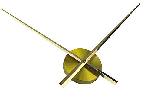 Coraltree 3D Wanduhr Zeiger Kit DIY Wandaufkleber Wanduhr Quarzuhr Zubehör (Gold)