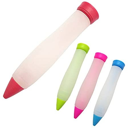 4 Stück Gebäckspritzen Tortenspritze Garnierspritze Silikon Fondant Kuchen Pen Kuchen Dekorationsstift 4 Von GebäCkspritzen, Geeignet für Kuchen, GebäCk Und Dessertdekoration