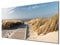 banjado Glas Magnettafel 120x60cm / Magnetwand Glas/Magnetpinnwand als Memoboard Glas/Pinnwand Magnettafel Küche, Büro, Kinderzimmer inkl. 4 Magnete & Montageset - Dünen