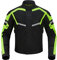 BORLENI Giacca da Moto da Uomo Estate, Traspirante, Protezione Dalle Armi, Riflettente, Nero/verde L
