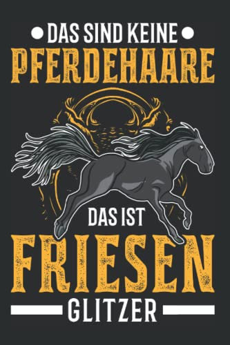 Friesenpferd Tagesplaner: Friesen Pferd Glitzer Friesenpferd / Kalender 2023 & 2024 / Wochenplaner Tagesplaner Planer / Planungsbuch To-Do-Liste / 6x9 Zoll / 100 ausfüllbare Seiten