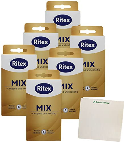 Ritex Mix 6er Pack (6x 8 Kondome Packung) + usy Block