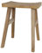 Rustikaler Teak-Hocker #395, Handgefertigt, 40 x 30 cm, Naturholz, Gartenhocker, massiv