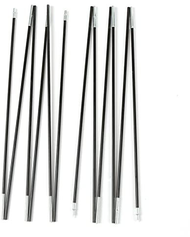Karlak Zeltstange Glasfaser Ersatz Camping Zeltstange Kit zusammenklappbare Zeltstange