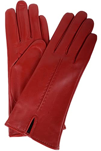 SNUGRUGS Womens Soft Leather Winter Glove with Single Point Stitch Detail