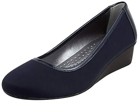 LONDON FOG Chester Neopren-Keilabsatz, Navy Neopren, 37 EU