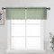 OWENIE Transparenter Küchenvolant für Fenster, 2er-Set, kurze moderne Voile-Volant, Vorhang, Fensterdekoration, Dekoration für Wohnzimmer, Badezimmer, Café, Wäscherei, Keller, 106,7 x 35,6 cm (B x L