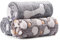 COMSLE Coperta per Cani Cane Gatto Lavabile Durevole, 3 Pezzi, Coperte per Cani in Morbida e Calda Flanella, Copertina per Cani Gatti Adatto per Cani di Piccola e Media Taglia, 40 * 60CM Osso grigio