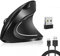 cvavot Wireless Mouse Ergonomic Mouse Rechargeable Vertical Optical Mice with USB Receiver, 6 Buttons 2.4GHz Adjustable DPI 800/1200/1600 for PC Computer,Laptop,etc（Black）