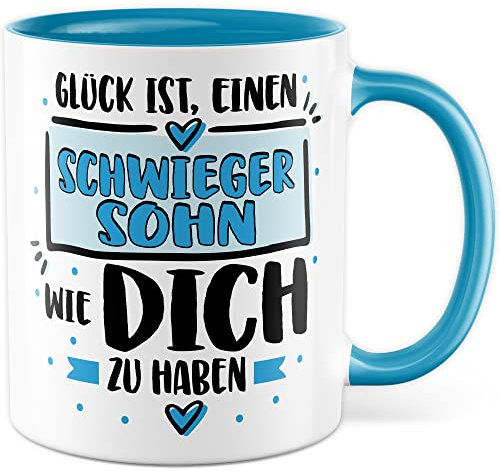 Schwiegersohn Tasse mit Spruch Hochzeit Kaffeetasse Verlobung Tochter Kaffee-Becher Geschenk SchwiegersohnGeschenkidee Schwiegereltern Geburtstag Bester Schwiegersohn