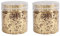 Ideen mit Herz Blattmetall-Flocken | Blattgold-Flakes zum Basteln | 2 Dosen mit je 3g (gold)