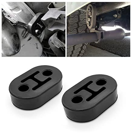 CGEAMDY 2 Stück Auto Auspuff Aufhänger, Gummi Auspuff Aufhänger, Auto Gummi Auspuff Halterung, Für Alle Fahrzeuge Geeignet Schützen Sie Das Hecksystem Des Autos (7.2cm)