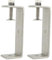 Stainless Steel C Clamps Small 5 Inch for Mounting, Heavy Duty U Clamps for Metal Working, Desk Clamp with Stable Wide Jaw Opening & Protective Pads/I-Beam Design (2pcs)