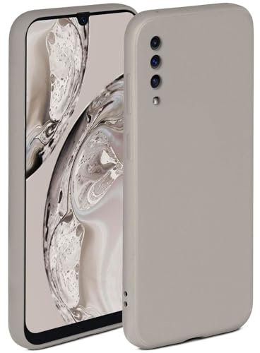 ONEFLOW Soft Case für Samsung Galaxy A50 / A30s Hülle aus Silikon mit Kameraschutz, Silikonhülle mit erhöhtem Schutz fürs Display, Backcover Schutzhülle, weiche Handyhülle, Taupe