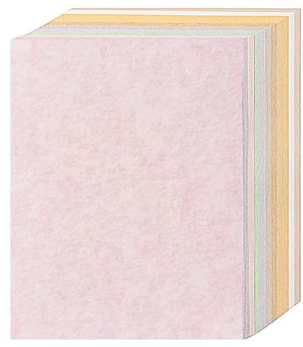 PENPRIS Parchment Paper - 8.5” x 11” Letter Size, 65lb Heavyweight, 70 Mixed Color Sheets