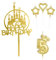 mciskin Girls Happy 5th Birthday Candles Cake Toppers, Gold Castle Cake Topper, Crown Number 5 Candle for Cake, Candles Cake Cupcake Topper for Baby Birthday Party Decorations 5th Wedding Anniversary