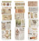 KAVI' S Retro Washi Tape Set Dekorative Antik Rauschgold Masking Tapes Klebeband Bunt für Kunst, DIY Handwerk, Tagebuch, Planer, Scrapbook, Verpackung (Story Collections)