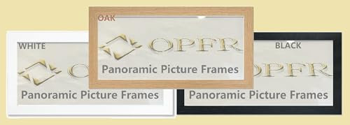 Panoramic Sizes,Modern Picture Frames,Photo Frames,Poster, Frames (Oak, 98x33cm)