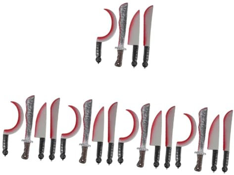 VICASKY 20pièces Couteaux Simulés Halloween Accessoires De Décoration De Fête Jouets Pranks Plastique pour Cosplay Et Événements Thématiques