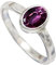 JEWELFORCE 925 Sterling Silber Rhodolit Lab Grown Edelstein Ring Herren Damen Steinbandring Alle Größen Ring Handgefertigter Schmuck JSR-1080AW_66 (21.0)