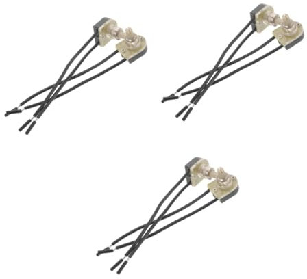 jojofuny 6pezzi Interruttore Manopola Per Lampade Da Scrivania Interruttore Luminoso Rotante Per Lampade Due Fili e Facile Da Installare