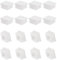 PATIKIL Tapones para Tubo Cuadrado, 16 Piezas 30mm Tapones Laminares de Plástico Cuadrado, para Patas de Silla, Mesas, Tubos de Metal, Tapones de Herrajes, Estantes, Blanco