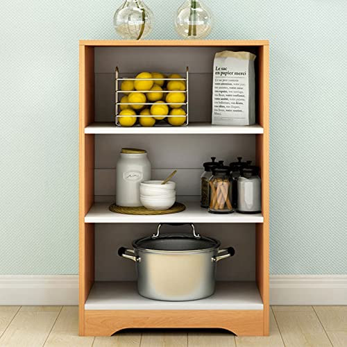Étagère de cuisine en bois avec support multifonction pour four à micro-ondes pour garde-manger et garage (jaune)