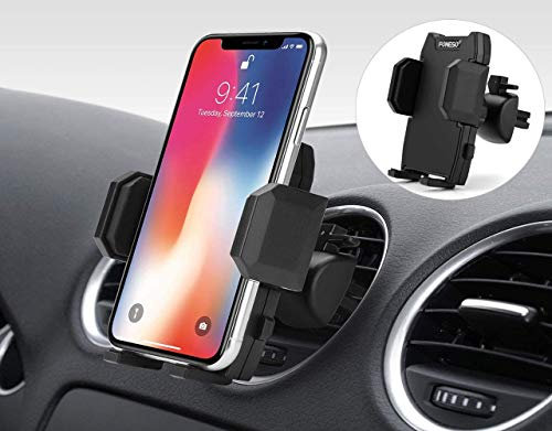 Yesaler Support Téléphone Voiture à Grille d'aération Ventilation Support Tel Voiture Universel Rotation 360° Porte Smartphone d’Air Vent