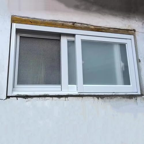 Finestra Scorrevole 24 X 24/24 X 27/30 X 16/32 X 16/32 X 18/36 X 20 Pollici Finestre di Ricambio per Seminterrato, Piccola Finestra Scorrevole Orizzontale, Pannello di Ventilazione(WxH 22x20in/55