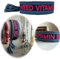 LS-LebenStil Exklusives Statement Armband - das Original - Quasten besticktes Boho Canvas Webarmband Damen Freundschaftsarmband Boho gewebt textiles Stoffarmband 16-20mm (Need Vitamin Sea Blau Pink)