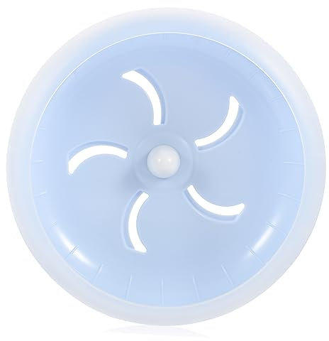 FONDOTIN Kleintier Laufrad Für Hamster Meerschweinchen Ratten Leises Sicheres Und Rutschfestes Spielzeug Gesundheit Und Bewegung Käfigen Blau