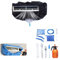 Kit de limpieza Kikepilm de 12 piezas para aire acondicionado split con botella de 2 l, kit de limpieza para aire acondicionado de pared(Negro, grande)