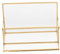 jojofuny 4 Pièces Porte-cartes De Visite Aluminium Cas Petit Titulaire Plusieurs Bureau Afficher Étagère Porte Carte Visite Etui Carte Transparent Laiton Et Verre