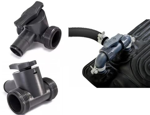 Intex 11954 Bypass-Ventil 32 mm für Solar Heizmatte Anschlussventil Zur Umleitung des Wasserflusses im Pool-Heizsystem