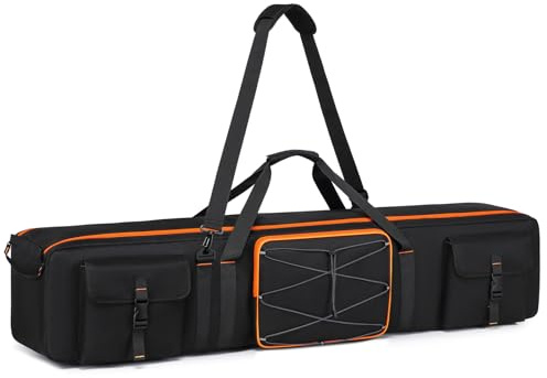 RUCYEN Tripod Carrying Case,50 Inch Tripod Light Stand and Photography Lighting Kit Bag,Photo Studio Equipment Large Carrying Bag with Removable Padding,for Tripods,Monopods,Speaker Stands,Mic Stand