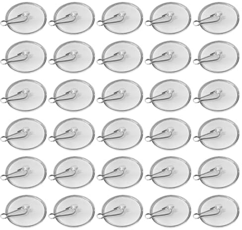 ApexPine 30 Clear Self‑Adhesive Ceiling‑Hooks Plus 30 Decor‑Clips Set | 30hooks+30clips clear self‑adhesive hook‑set for smooth‑surface indoor lightweight‑decoration‑hanging