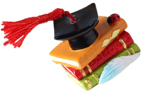 MOBUTOFU Arzt und Buch Harz Ornament Tortendekoration Abschlussfeier Partyzubehör Tischdeko Kunstharz Kuchenaufsatz