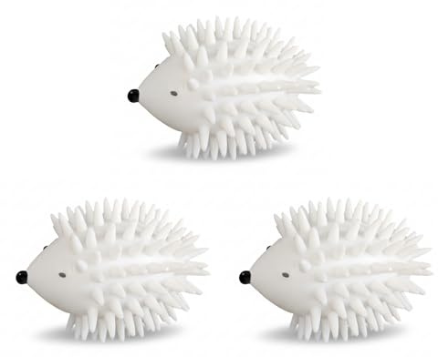 Reusable Dryer Balls 3 Pack – Tumble Dryer Balls for Laundry, Anti Static Laundry Dryer Balls, Natural Fabric Softener Dryer Balls for Faster Drying (White)