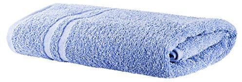 Clinotest Frottee Handtücher Baumwolle fusselfrei - 1Stk. 50x100-95 Grad waschbare, kochfeste Bad Handtücher in Blau - extrem sanftes Hand Towel mit saugstarken & strapazierfähigen Fasern